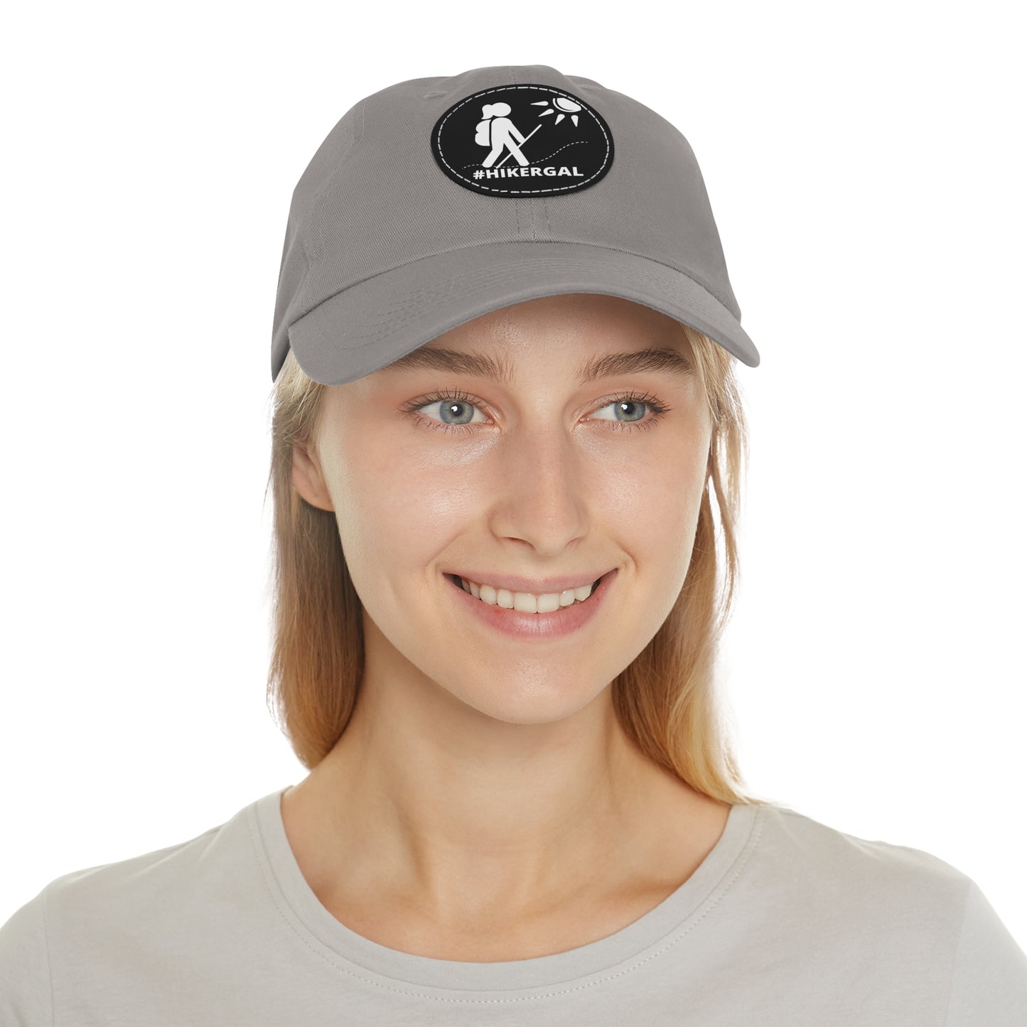 #HIKERGAL leather patch hat