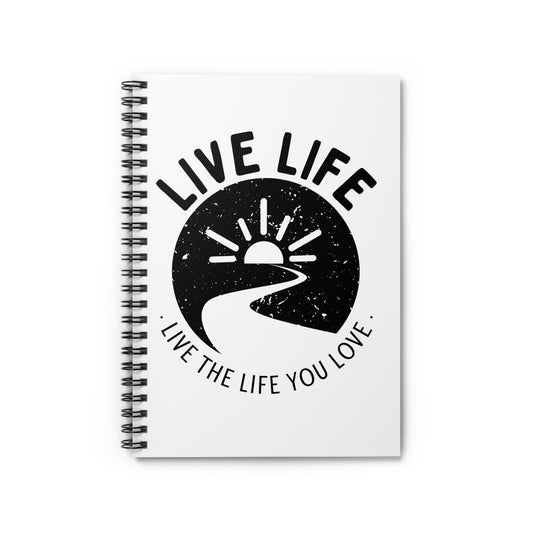 LIVE LIFE spiral notebook