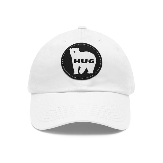 BEAR HUG leather patch hat