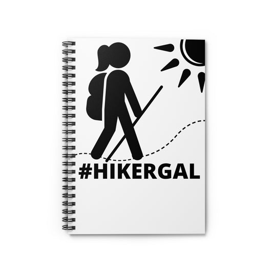 #HIKERGAL spiral notebook