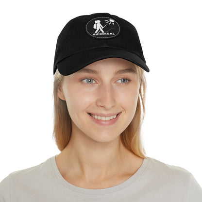 #HIKERGAL leather patch hat