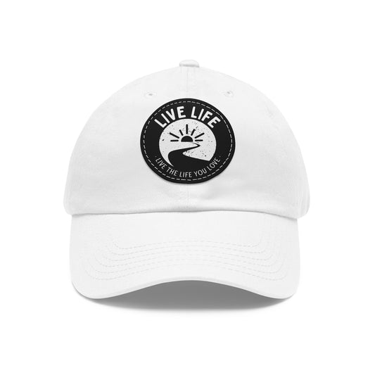 LIVE LIFE leather patch hat