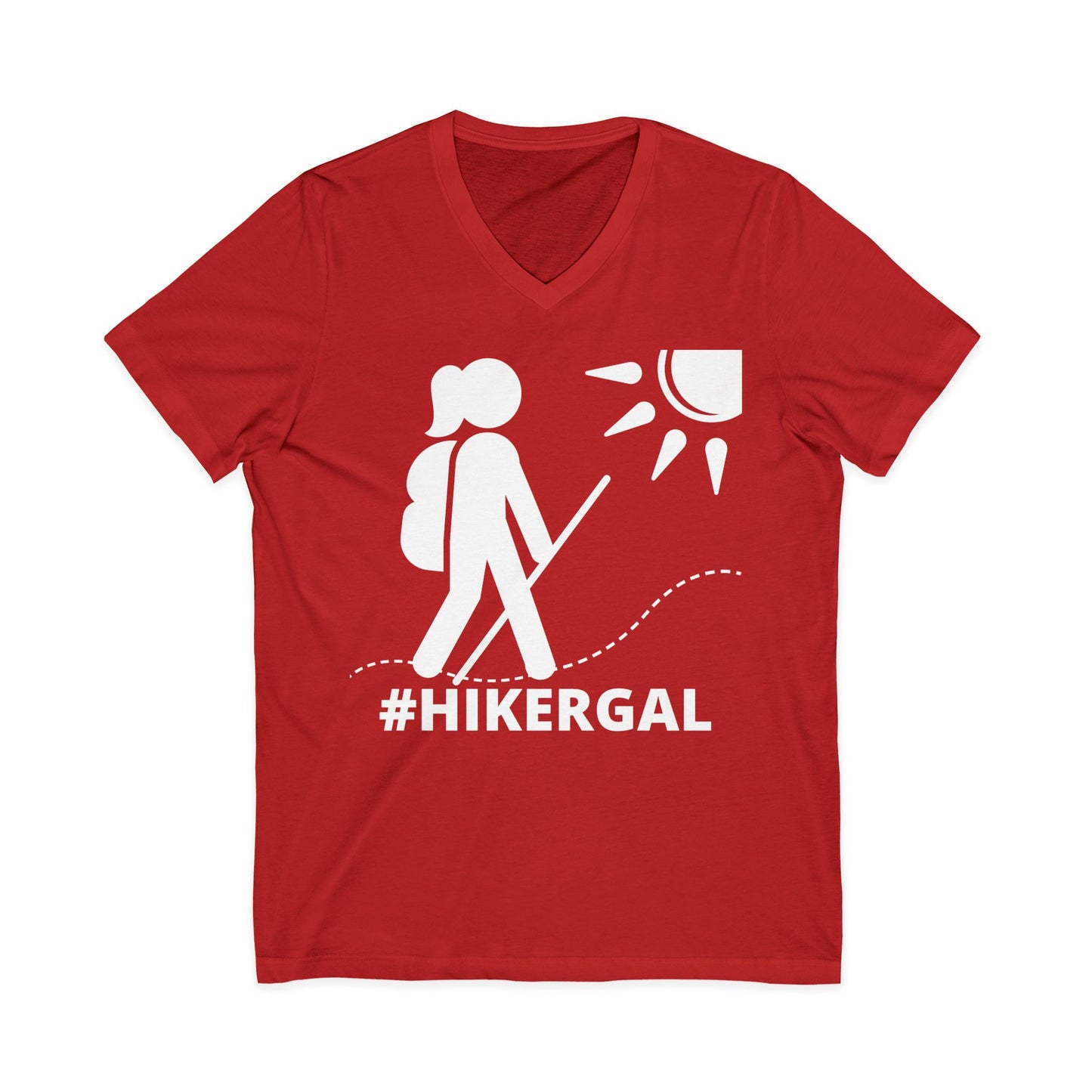 #HIKERGAL v-neck tee