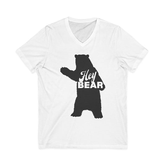 HEY BEAR v-neck tee