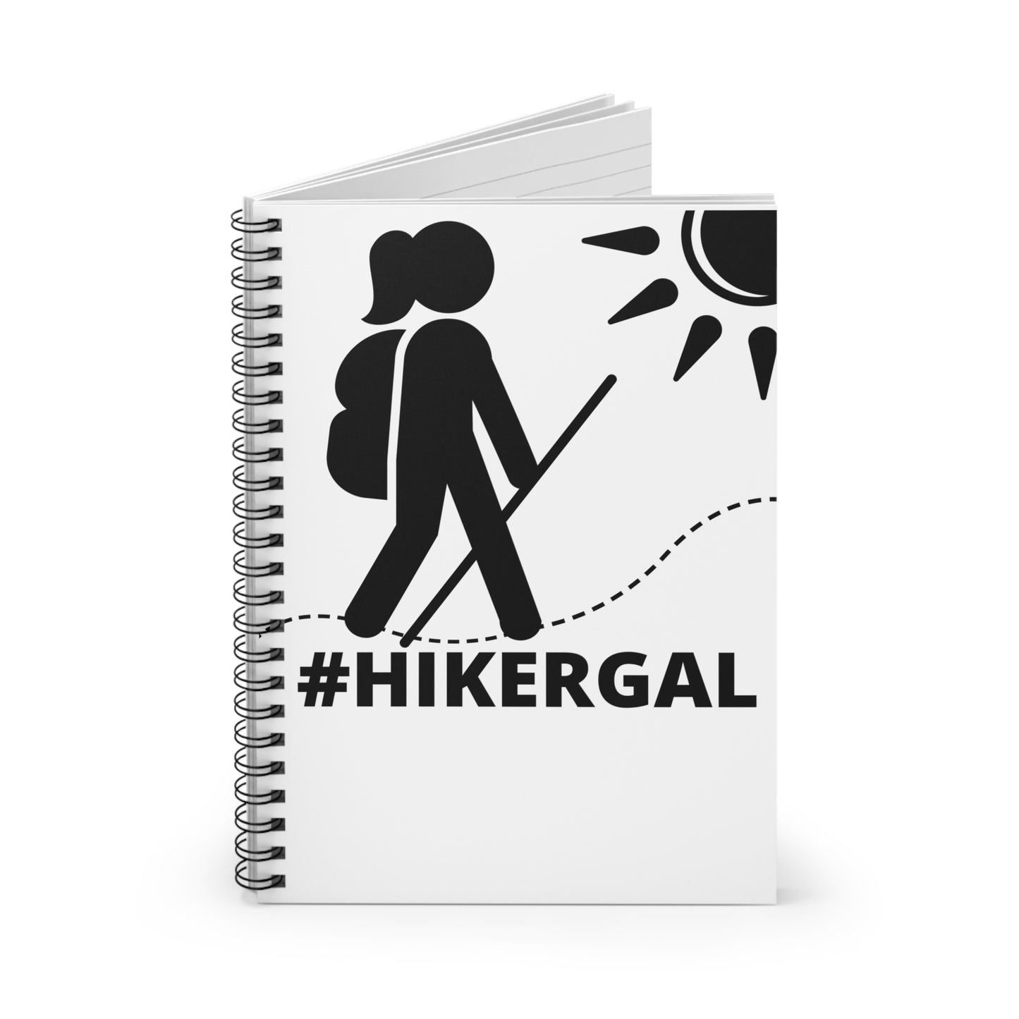 #HIKERGAL spiral notebook