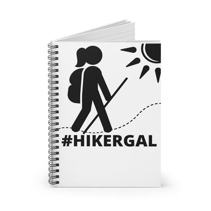 #HIKERGAL spiral notebook