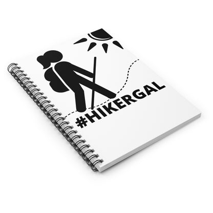 #HIKERGAL spiral notebook
