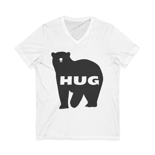 BEAR HUG v-neck tee